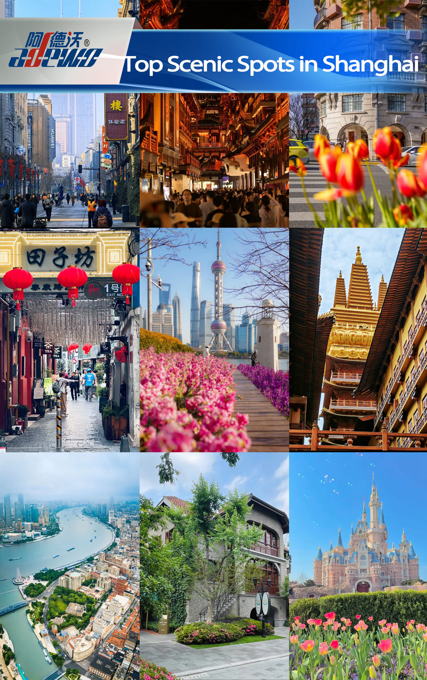 Topp natursköna platser i Shanghai