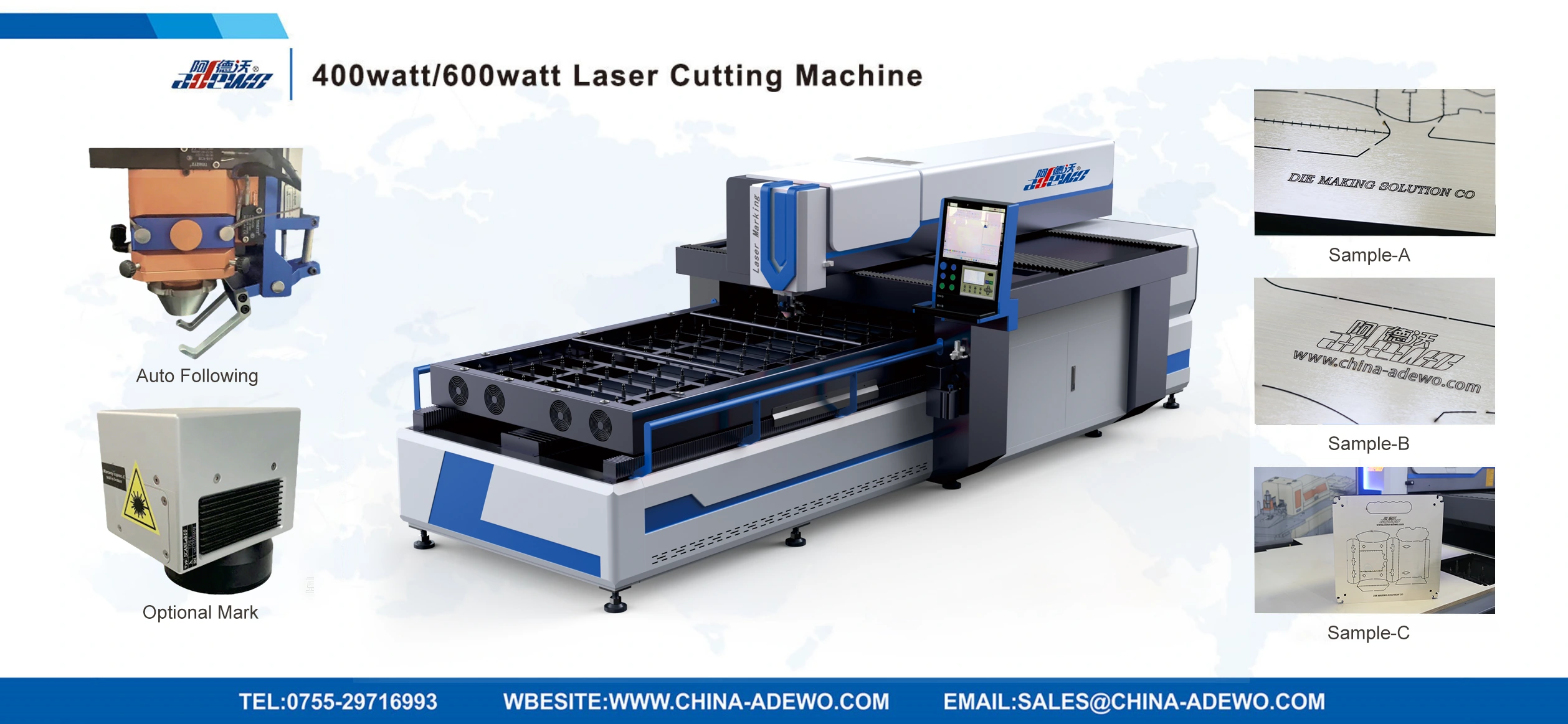 400Watt/600Watt laser skärmaskinstillverkare