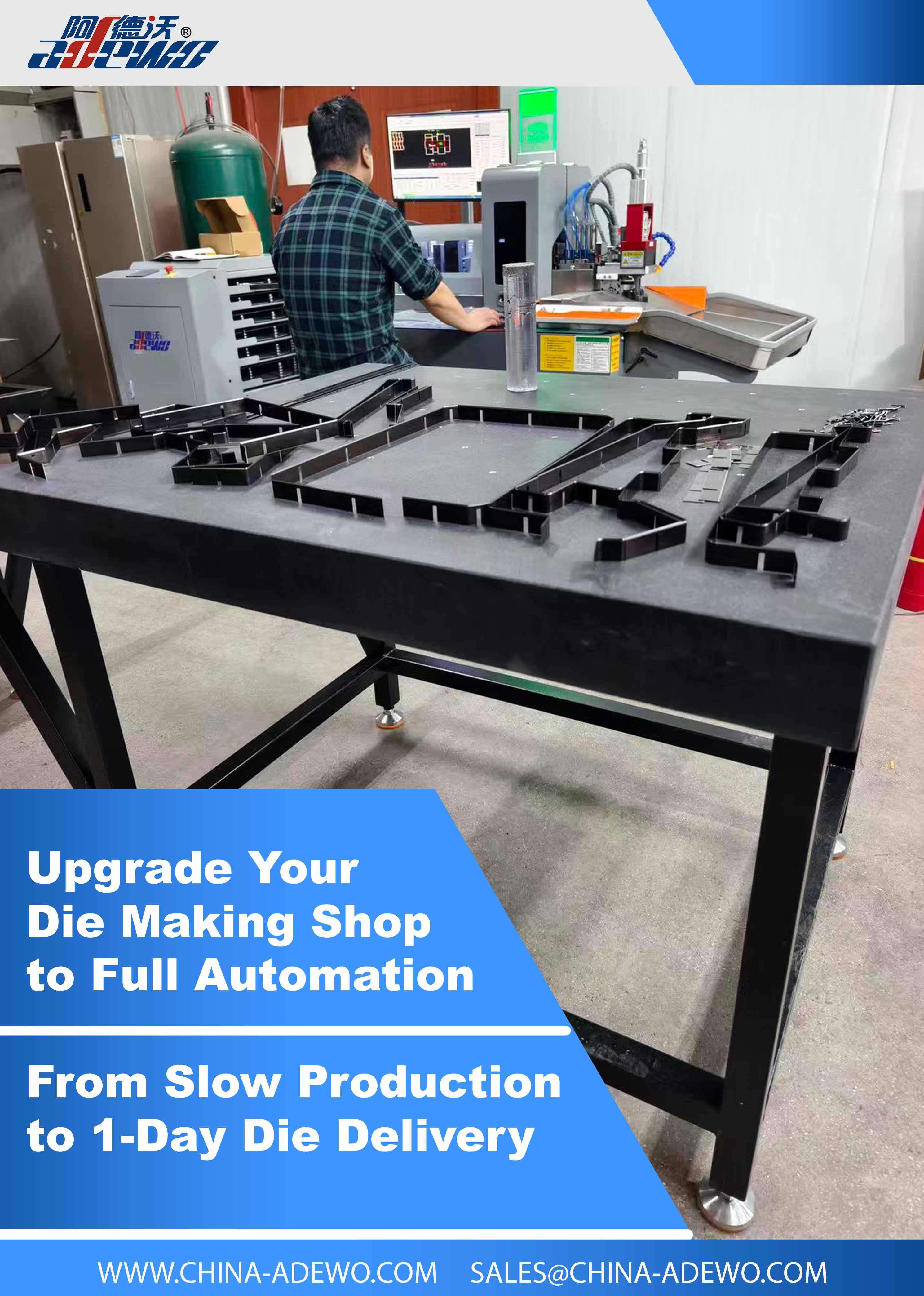 Packaging Die Maker utökar produktionskapaciteten med ADEWO Automatic Rule Bock Machines och Rule Cut Machine