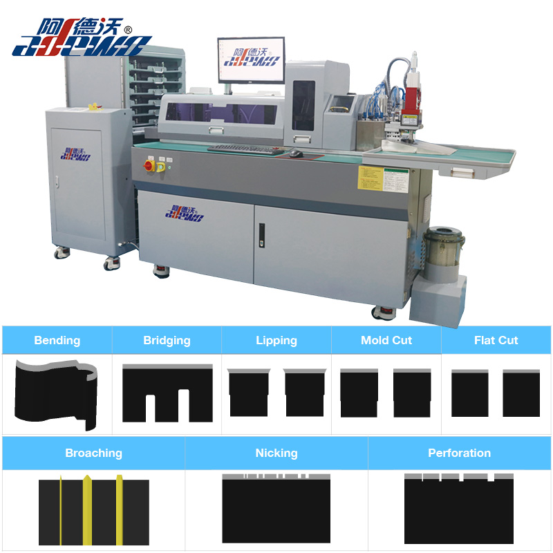 ABM-832C2 multifunktionell stålstångsbockmaskin för BOBST-certifierade formtillverkare