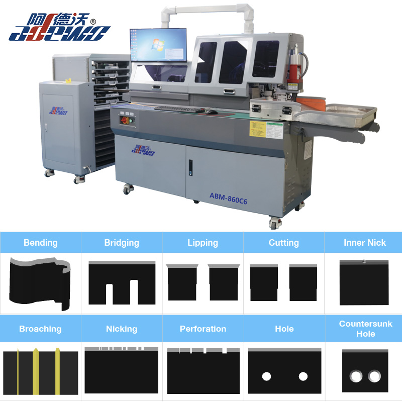 Blister Die Cutting Mold Auto Bender med Countersunk Hole