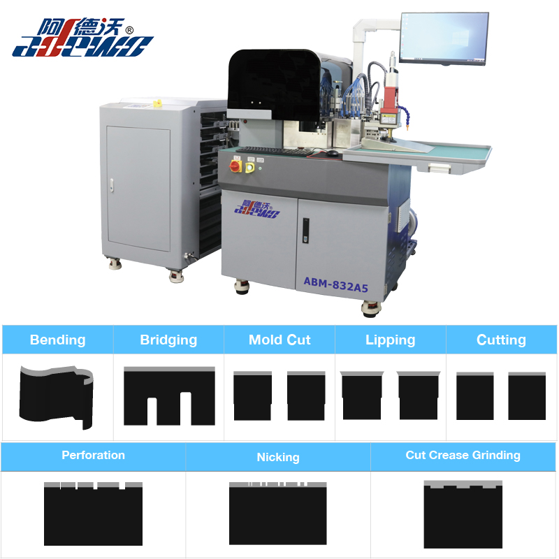 Ny stållinjal automatisk böjningsmaskin med skuren veckslipning